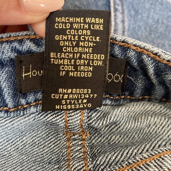 House of Harlow 1960 High Rise Mom Midi Jean Shorts Women Size 26 New‎ - Picture 12 of 13